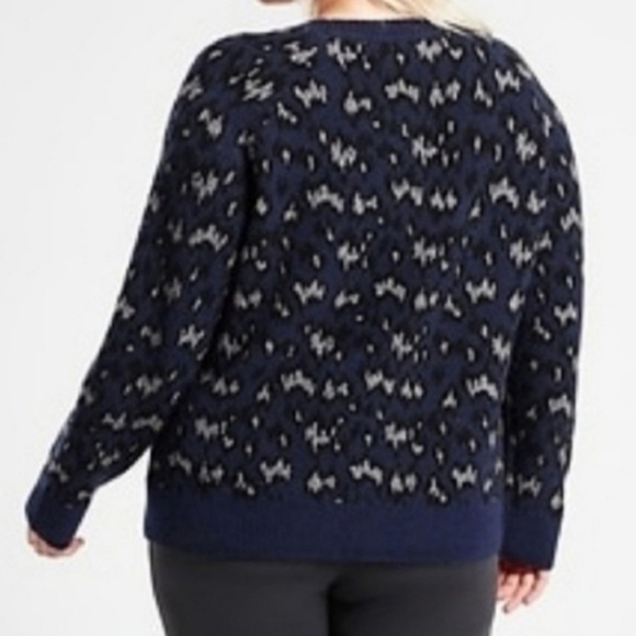 Athleta Sweater Womens 3X Hawthorne Textured Crew Merino Wool Casual Pullover - Picture 2 of 5